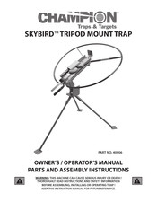 Champion SKYBIRD TRIPOD MOUNT TRAP Instructions D'assemblage