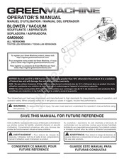 Green Machine GM09000 Manuel D'utilisation