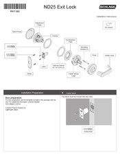 Schlage ND25 Mode D'emploi