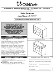Child Craft Soho F03909 Instructions