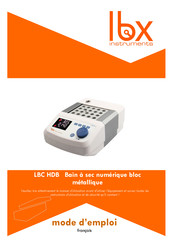 LBX instruments LBC HDB Mode D'emploi