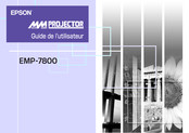 Epson Multimedia Projector EMP-7800 Guide De L'utilisateur