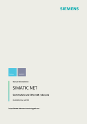 Siemens SIMATIC NET Série Manuel D'installation