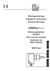 IFM Electronic efector300 SCE18 fast Notice De Montage