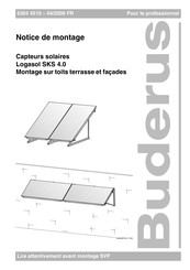 Buderus Logasol SKS 4.0 Notice De Montage