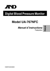 A&D Medical UA-767NFC Manuel D'instructions