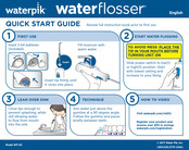 Waterpik WF-02 Guide De Démarrage Rapide