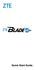 ZTE BLADE V8 LITE Guide De Démarrage Rapide