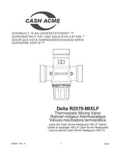 Cash Acme Delta R2570-MIXLF Manuel D'installation