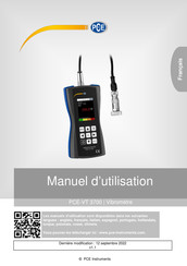 PCE Instruments PCE-VT 3700 Manuel D'utilisation