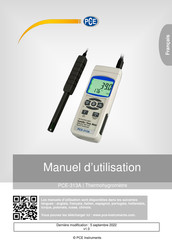 PCE PCE-313A Manuel D'utilisation