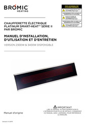 Bromic Heating BH3130024-1 Manuel D'installation, D'utilisation Et D'entretien