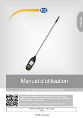 PCE Instruments PCE-423N Manuel D'utilisation