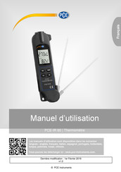 PCE PCE-IR 80 Manuel D'utilisation