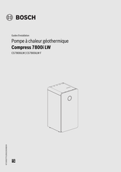 Bosch Compress 7800i LW Guide D'installation