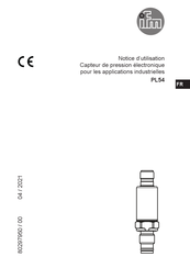 IFM PL54 Notice D'utilisation