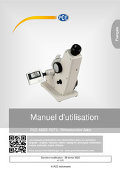 PCE Instruments PCE-ABBE-REF2 Manuel D'utilisation