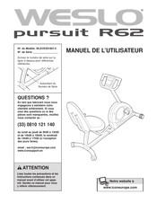 Weslo Pursuit R62 Manuel De L'utilisateur