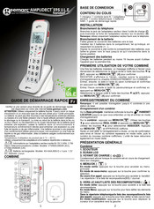 Geemarc AMPLIDECT 595 U.L.E Guide De Démarrage Rapide