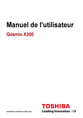 Toshiba Qosmio X300 Manuel De L'utilisateur