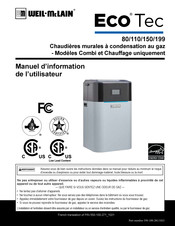 Weil-McLain Eco Tec 150 Manuel D'information De L'utilisateur