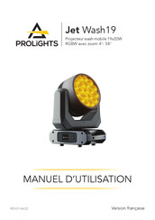 ProLights Jet Wash19 Manuel D'utilisation