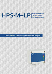 Sentera Controls HPS-M-LP Instructions De Montage Et Mode D'emploi