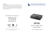 Grandstream Networks DP750 Guide D'installation Rapide