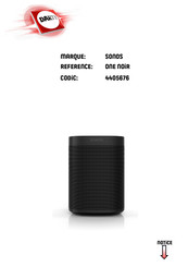 Sonos One Guide Du Produit