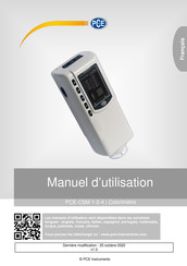 PCE Instruments PCE-CSM 1-2-4 Manuel D'utilisation