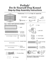 Petsafe Do-It-Yourself Dog Kennel Instructions De Montage