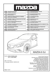 Mazda GJY7 79 EZX Instructions De Montage