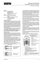 oventrop Uni LH Instructions Pour L'installateur