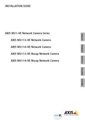 Axis M3114-VE Guide D'installation