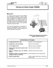 Johnson Controls VG5000 Serie Instructions De Montage