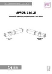 Meccanica Fadini APROLI 380 LB Notice D'instructions