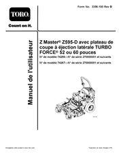 Toro Z Master Z595-D Manuel De L'utilisateur