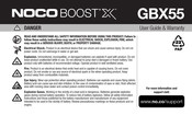 Noco BOOST X GBX55 Mode D'emploi