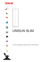 Unical UNISUN SLIM Notice Technique D'installation Et D'entretien