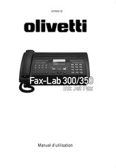 Olivetti Fax-Lab 350 Manuel D'utilisation