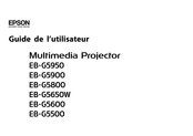 Epson EB-G5600 Guide De L'utilisateur