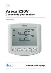 elsner elektronik Arexa 230V Installation Et Réglage