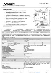 Zennio ZoningBOX 6 Document Technique