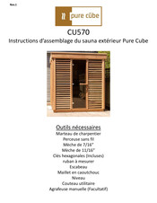 Dundalk LeisureCraft Pure Cube CU570 Instructions D'assemblage