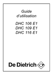 De Dietrich DHC 106 E1 Guide D'utilisation