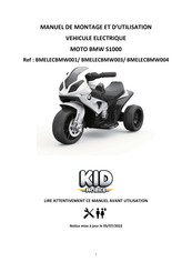 JT2D KID Mobile MOTO BMW S1000 Manuel De Montage Et D'utilisation