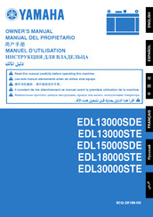 Yamaha EDL13000SDE Manuel D'utilisation