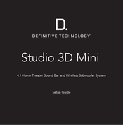 Definitive Technology Studio 3D Mini Guide Rapide