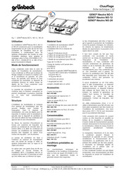 Grunbeck GENO-Neutra NO-24 Fiche Technique