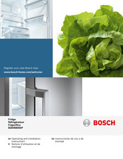 Bosch B30IR800SP Notice D'utilisation Et De Montage